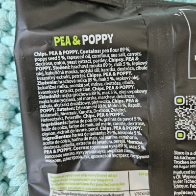 Strips Chips Hrách a mák 80 g (bez lepku, vysoký obsah rostlinných bílkovin)