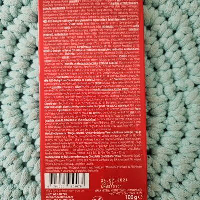 Mléčná čokoláda s lískovými a makadamovými ořechy (bez přidaného cukru) 100 g – RED Delight