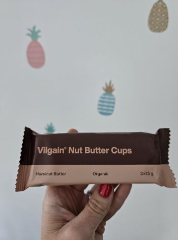 Nut Butter Cups BIO ⁠–⁠ čokoládový košíček plněný LÍSKO-OŘÍŠKOVÝM máslem Vilgain (3x 13 g)