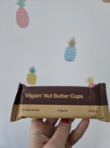 Nut Butter Cups BIO ⁠–⁠ čokoládový košíček plněný ARAŠÍDOVÝM máslem Vilgain (3x 13 g)