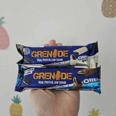 Proteinová tyčinka „OreoWHITE“ (1 g cukru a 21 g bílkovin) 60 g – Grenade
