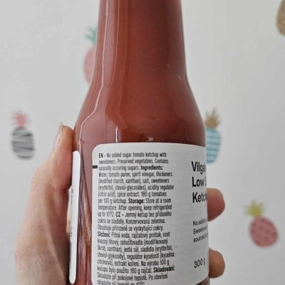 Kečup s nízkým obsahem cukru (jemný) 300 g – Vilgain