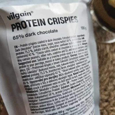 Protein crispies (65% dark chocolate) 100 g – Vilgain