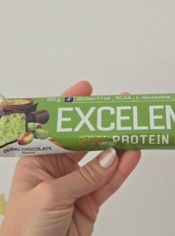 Proteinový tyčinka Excelent (limited edition Dubai chocolate) NUTREND – 85 g
