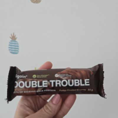 Vilgain Double Trouble Protein Bar (brownie) 55 g – Vilgain