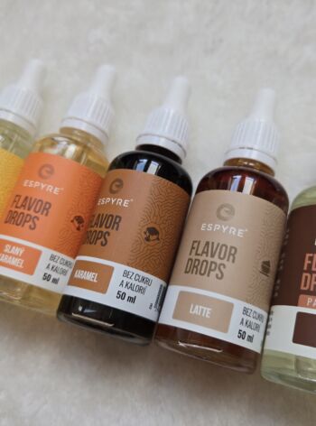 Kapičky bez přidaného cukru Espyre Flavor Drops 50 ml – různé příchutě