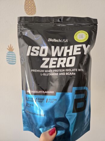 Proteinový prášek Iso Whey Zero (dark chocolate) 500 g – BioTechUSA