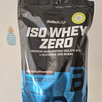 Proteinový prášek Iso Whey Zero (dark chocolate) 500 g – BioTechUSA